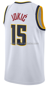 La mejor calidad cosida Nikola <span class=keywords><strong>Jokic</strong></span>, chaleco personalizable transpirable para hombre, camisetas de baloncesto para niños - Product Image 3