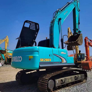 Excavatrice d'occasion à bras long en bon état Kobelco SK200D, pelle sur chenilles d'occasion, matériel de construction - Product Image 3