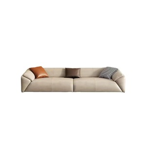 Canapé de salon de style italien, trois places, moderne, minimaliste, tissu technologique, rembourré, pour usage domestique - Product Image 3