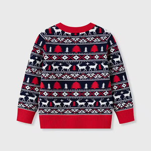 <b>Christmas</b> Dinosaur Pattern 100% Cotton Eco-Friendly Pullover <b>Sweaters</b> for <b>Women</b> and Men - Product Image 2