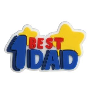 Ciondoli per Scarpe 'Super Papà' per la Festa del Papà, Decorazioni per Zoccoli '<span class=keywords><strong>Papa</strong></span> <span class=keywords><strong>Daddy</strong></span>', Souvenir Promozionali, Vendita all'Ingrosso - Product Image 5