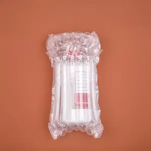 Chất Lượng Cao Nhựa Rượu Vang Túi Xách Tay Inflatable Không Khí Bao Bì Túi Đệm Bọc Cột Rượu Vang Chai Bảo Vệ