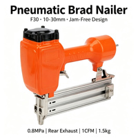Pistolet à clous pneumatique haute pression 0,8 MPa de précision, OEM, anti-blocage, F30, capacité de 100 clous, en alliage d'aluminium
