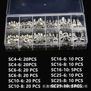 Sc 170Pcs Crimp <b>Terminal</b> Copper Lugs 10-60 Awg European Style 546 Size Model Sc16-6 - Product Image 2