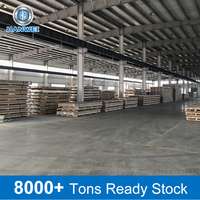 Memotong Lembaran Plat Aluminium 6061-t6/7075/5083 yang Halus dengan Berbagai Ukuran 0.8mm 1mm 2mm 2.5mm 3mm, Hasil Rolling dan Poles untuk Industri
