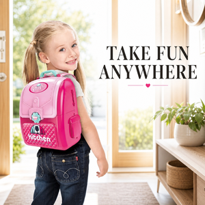 Ensemble de jeu de <span class=keywords><strong>cuisine</strong></span> portable 2 <span class=keywords><strong>en</strong></span> 1 pour enfants, sac à dos de <span class=keywords><strong>cuisine</strong></span> avec casseroles, poêles et ustensiles, jouet de jeu de rôle, vente <span class=keywords><strong>en</strong></span> gros - Product Image 5