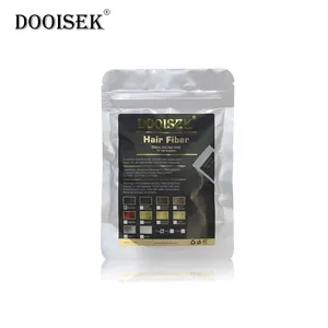 25g/50g/100g מותג פרטי קרטין שיער בניין סיבי שחור בלונד חום צבעים OEM שיער סיבי מילוי תיק - Product Image 1