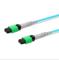 Kabel Patch Fiber Optik AIXTON OM5 Transceiver 50/125m LSZH OM4 MPO/MTP 850/1300nm 3.0mm APC/APC Panjang Sesuai Pesanan
