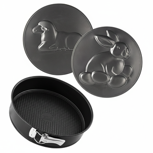 Moule à Gâteau avec 3 Bases (Lapin Agneau Nid d'Abeille) pour Cuisson Ø 26 cm - Product Image 2