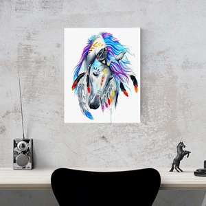 JEIKAI 홈 스피릿 말 그림 손 그림 인쇄 초상화 그림 숫자로 동물 페인트 - Product Image 2