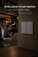 Prix d'usine – Interrupteur mural électrique Zigbee Tuya pour hôtel, commande vocale pour toute la maison, panneau d'alimentation PC