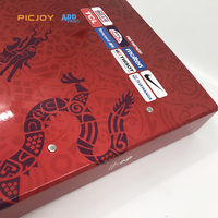 Carpeta de archivos gruesa de cartón duro impresa personalizada con carpeta de anillas en el interior para almacenamiento de documentos y regalos para eventos