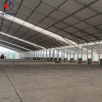 Carpa Transparente de 25x50m para Eventos Deportivos al Aire Libre, con Estructura de Aluminio, en Venta