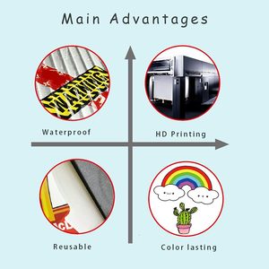 Custom Eco-Friendly Waterproof PVC <strong>Stickers</strong> UV <strong>Printed</strong> Customized Decorative <strong>Stickers</strong> Matte Varnishing <strong>DIY</strong> Home Decor Phone - Product Image 5