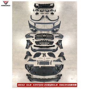 Kit di Conversione da Fonte di Produzione con Paraurti Anteriore, Paraurti Posteriore, Cofano, Fari e Minigonne Laterali per Mercedes Benz <span class=keywords><strong>GLB</strong></span> X247 20-22 a AMG GLB35 - Product Image 2