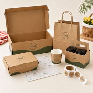 Kit Personalizado de Empaque para Comida de Picnic de Verano con Cajas para Comida, Bolsas, Portavasos, Envoltorios y Etiquetas para Catering al Aire Libre, Pedidos al Por Mayor - Product Image 6