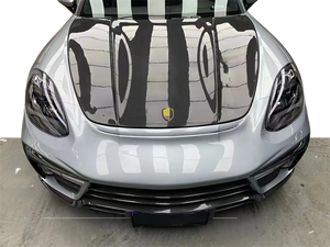 สําหรับ 2017-2024 <span class=keywords><strong>Porsche</strong></span> <span class=keywords><strong>Panamera</strong></span> <span class=keywords><strong>4S</strong></span> 971 คาร์บอนไฟเบอร์ด้านหน้าLipด้านหลังDiffuser Hood Body Kitสําหรับ<span class=keywords><strong>Panamera</strong></span> GTS TurboกันชนBodykit - Product Image 4