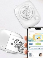 Imprimante thermique 58 mm pour la représentation vocale spécifique aux maternelles, enregistrement vocal intelligent à base d'IA, conversion vocale en dessin et en texte