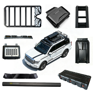 Cestas portaequipajes de aluminio para techo de coche, escalera lateral, caja lateral, tienda lateral, caja de techo, serie de carga para 500 kg - Product Image 1