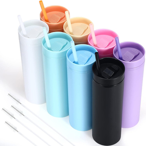 Gobelet isotherme en acrylique à double paroi de 16 oz, écologique, pour boire directement, résistant à l'eau bouillante, isolation thermique pour l'extérieur - Product Image 3