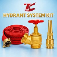 Vanne d'incendie professionnelle d'usine pour hydrant, filetée, oblique, pour tuyau d'incendie