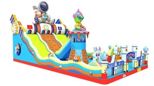 <span class=keywords><strong>Château</strong></span> gonflable personnalisé de grande taille, certifié CE, léger, avec toboggan, en PVC, pour les événements intérieurs/extérieurs pour enfants - Product Image 3