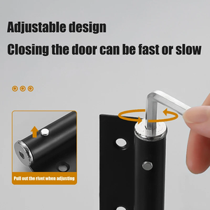 Ferme-porte automatique à ressort de sécurité au design moderne Installation facile Réglable pour usage résidentiel commercial Hôtels Cuisines - Product Image 6