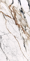 HILITE 1200x2600x6mm BookMatch Porselen Slab Sintered Stone Tile untuk Meja Makan, Meja Dapur, dan Kitchen Island