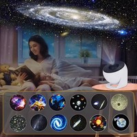 Projecteur Star Galaxy avec 13 disques de film Projecteur Star Compact Galaxy Light Projecteur de nébuleuse à mise au point réglable