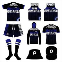 Jersey Rugby Kustom Murni untuk Lapangan, Atasan Liga Rugby, Kaos, Celana Pendek, Set Pakaian Rugby Sepak Bola Tim Sublimasi, Au Nz