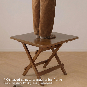 Modern Minimalist Solid Wood Rectangle <b>Dining</b> <b>Table</b> with X-Legs for <b>Dining</b> Room Hotel Apartment Outdoor - Product Image 4