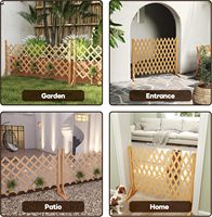Tercel Cour extérieure jardin Villa balcon clôtures nature bois couleur bois massif rail Clôture télescopique