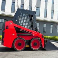 Mini Loader Diesel Spot Factory, Mini Backhoe Loader dengan Warna dan Logo yang Dapat Dikustomisasi, Kubota Skid Steer Loader