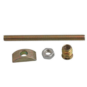 M8x100mm connettore di collegamento per mobili asta filettata con dadi - Product Image 5