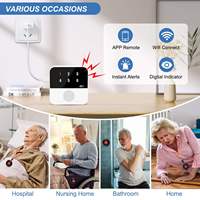 Sistema de Llamadas WIFI Daytech TUYA, Localizadores Impermeables, Botón de Emergencia Inalámbrico, Equipo de Cuidado para Personas Mayores