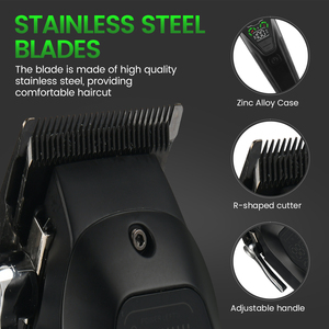Set Professionale di Tosatrici in Lega di Zinco 9000rpm, Clipper ad Alta Velocità per Barbieri con Batteria di Grande Capacità - Product Image 2
