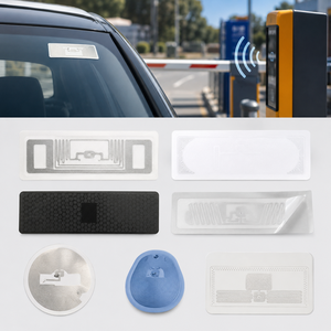 Custom Printable UHF RFID Windshield Sticker Label for Car Parking System Vehicle <b>Access</b> and Long Range Tracking - Product Image 2