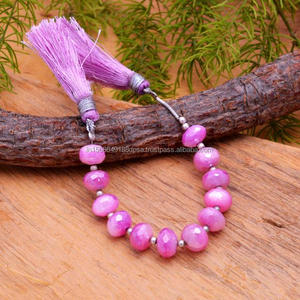 ลูกปัดพลอยรูปพระจันทร์สีม่วงธรรมชาติอันน่าทึ่งขนาด9มม. ความยาว4นิ้วทำเครื่องประดับสร้อยคอ - Product Image 3