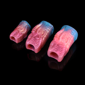 Nnsx Dragon <span class=keywords><strong>Head</strong></span> Design Mouw Voor Cock Getextureerde Fantasie Dildo Accessoires Voor Mannen <span class=keywords><strong>Penis</strong></span> Vergroting Apparaat Juguetes Sexuales - Product Image 1