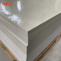 Étagère de présentation en surface solide acrylique KKR, écologique, ignifuge, imperméable, moderne, pour usage en centre commercial, grandes dalles de comptoirs et panneaux muraux