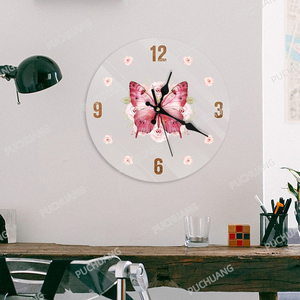 Butterfly Themed Acrylic <strong>Clock</strong> for Elegant Wall Decor Witch Inspired <strong>Bee</strong> Design Mystical Witch for Nature Lovers - Product Image 3