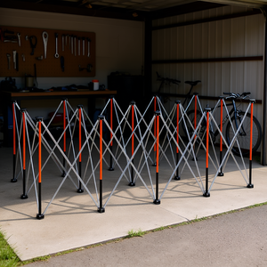 Soporte de Trabajo Plegable Portátil de 8.02 x 4.12 pies, Capacidad de 6000 lb, Soporte de Trabajo Metálico Plegable para Reparación y Mantenimiento de Bicicletas - Product Image 2