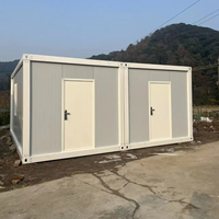 Maison conteneur détachable de 20 pieds, maison modulaire de luxe portable pour le camping, en acier, pour appartements et hôtels