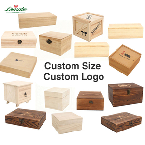 Caja de Madera Personalizada de Fábrica, con Logotipo y Tamaño Personalizados, Tapa Abatible con Cierre, Caja de Almacenamiento de Pino, Caja de Regalo, Caja de Madera para Joyería y Recuerdos - Product Image 1