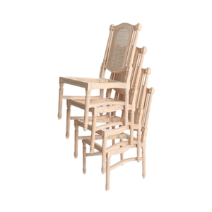 Moderno bracciolo impilabile in tessuto da pranzo rattan noleggio sedie in resina di legno banchetto per eventi di nozze sposa e sposo - Product Image 3