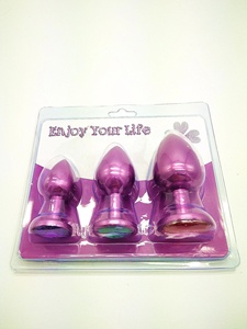 <span class=keywords><strong>Plug</strong></span> Anale in Metallo Unisex Giocattoli Anali Sofisticati e Sexy in Acciaio Inossidabile con Cristallo Gioiello per Adulti e Coppie - Product Image 6