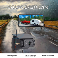 Système de sécurité de secours WiFi à énergie solaire, capteur d'image CCD étanche, caméra de tableau de bord pour voitures, camping-cars, camions et remorques