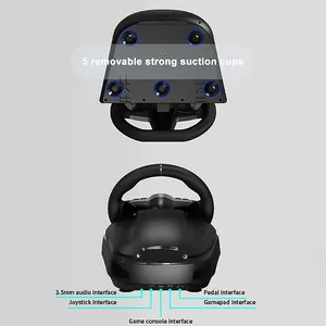 <span class=keywords><strong>Volant</strong></span> de jeu de simulation de course avec pédales linéaires 270° USB pour PC/PS3/PS4/Xbox One - Product Image 6