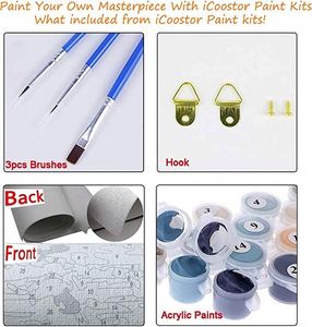 Pintura Estirada Personalizada al por Mayor con Marco, Estilo Anime, Retrato, Acrílico sobre Lienzo, Arte Decorativo para Pared - Product Image 4