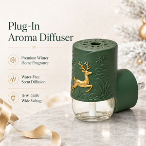 Diffuseur d'arômes vert de Noël <span class=keywords><strong>en</strong></span> gros, 21 ml, sans eau, machine à parfum, design cerf, logo personnalisé - Product Image 2